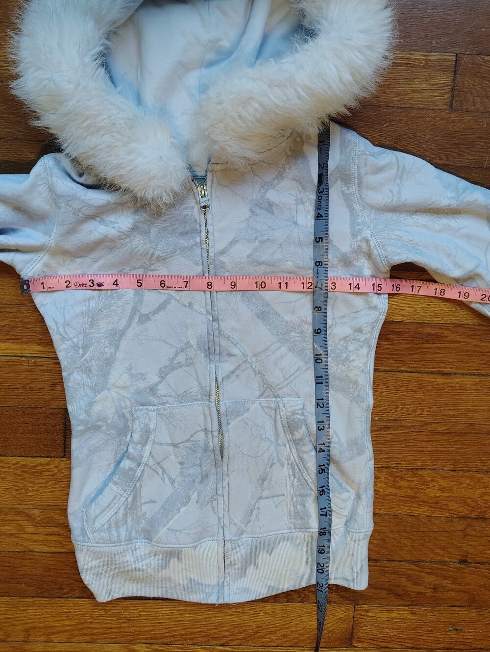 HOLLISTER Women's Feel Good Camo Hoodie Faux Fur Hooded Sweatshirt Jacket XS - Picture 11 of 11